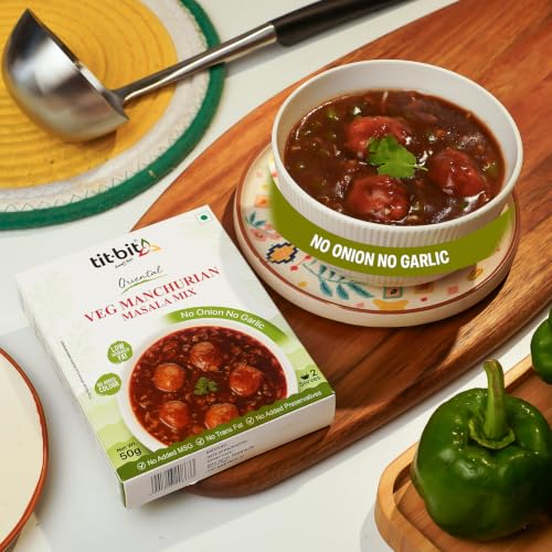 Tit-Bit Manchurian Masala Mix Pack of 5 (250g) No Onion No Garlic - Restaurant Taste at Home - Quick & Easy Cook in Minutes - Manchurian Gravy Mix