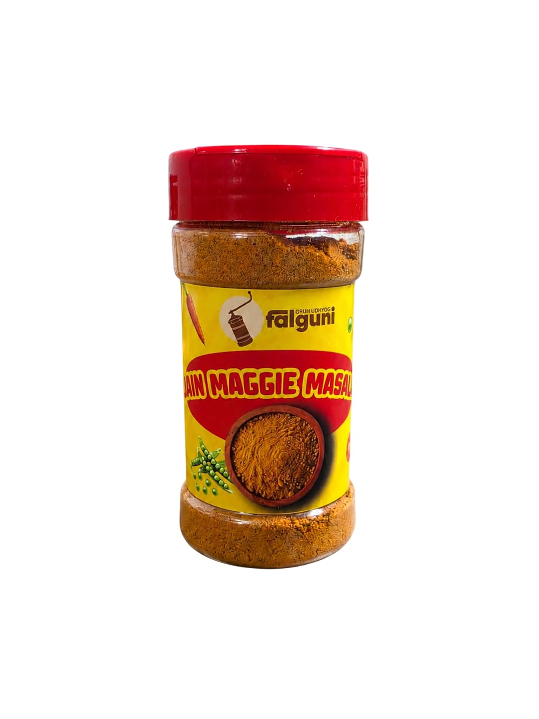 Falguni Gruh Udhyog (FGU) Jain Maggie Masala 100G | No Onion No Garlic Seasoning Blend | Tangy & Spicy Taste for Noodles, Pasta & Snacks | Indian Style Masala for Street Food Recipes