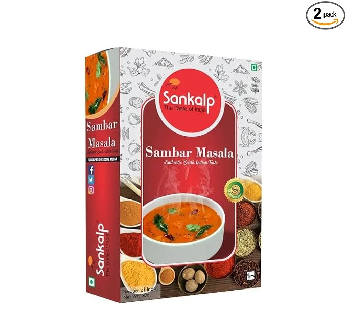 Sankalp Sambar Instant Masala Mix |Authentic South Indian Taste | Instant Sambar Mix Paste 250g*2 Pack