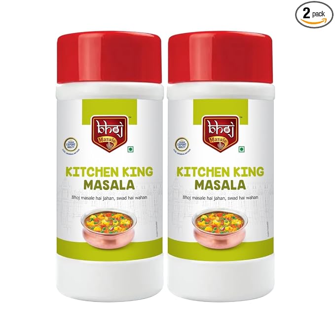 Bhoj Masale Kitchen King Masala Powder Combo Pack 450GM Each (Gross Total 1 KG) | Aromatic Spice for Flavorful Indian Cooking | For Flavorful Cooking | No Artificial Flavor Added. No Color, No Preservatives, No Onion & No Garlic ( Jain Masala)