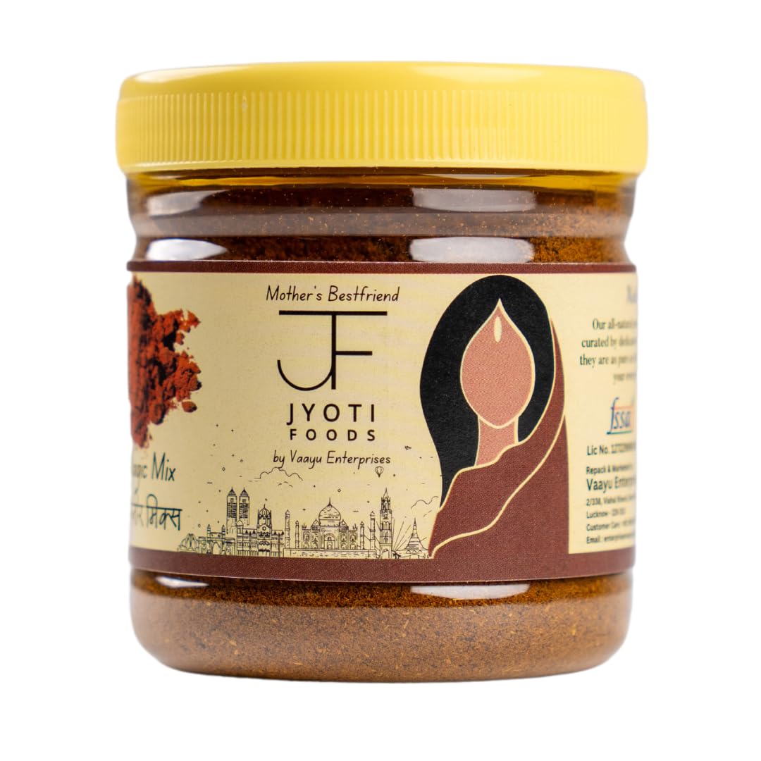 Jyoti Foods Authentic Paneer Masala Mix 100g | No Onion No Garlic | Stone Ground | Traditional Indian Spice Blend | Rich in Taste & Aroma | No Preservatives or Artificial Colors Free Spoon Inside