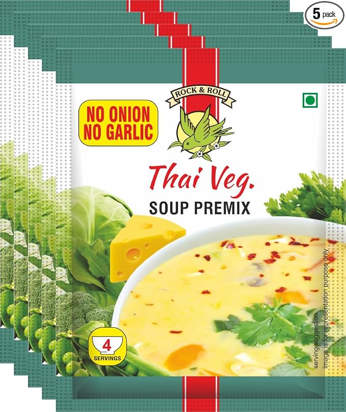 NO ONION NO GARLIC THAI VEG SOUP PREMIX (PACK OF 5)