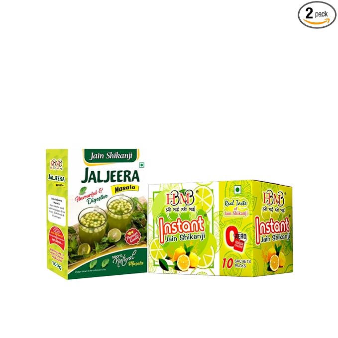 HBMB Combo Pack Instant Jain Shikanji and Jaljeera Masala 100g