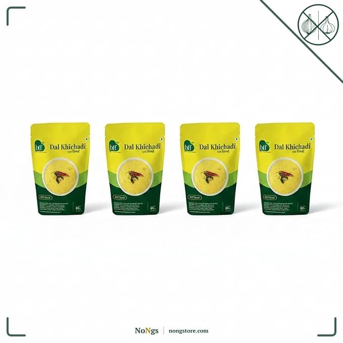 Instant Dal Khichadi | Pack of 4 (90g Each) | Quick & Tasty Traditional Meal | No Added Preservatives | Ideal for Busy Days
