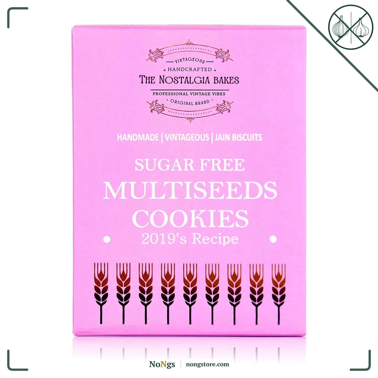 The Nostalgia Bakes Sugar-Free Multiseeds Cookies – Handmade Healthy Biscuits for Diabetics – Natural Seed Mix Cookies with 2019's Original Recipe – Jain Friendly Tea-Time Snack – No Added Sugar