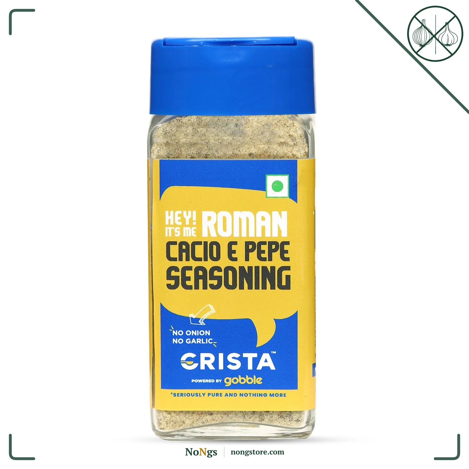 CRISTA Roman Cacio e pepe | Premium Herbs & Spices Blends | No Onion | No Garlic | Zero added Colours, Fillers, Additives & Preservatives | 40gms