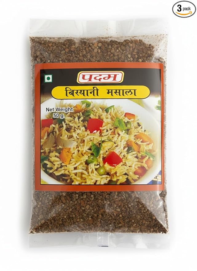 Padam Veg Biryani Masala, (50gx3) No Onion No Garlic