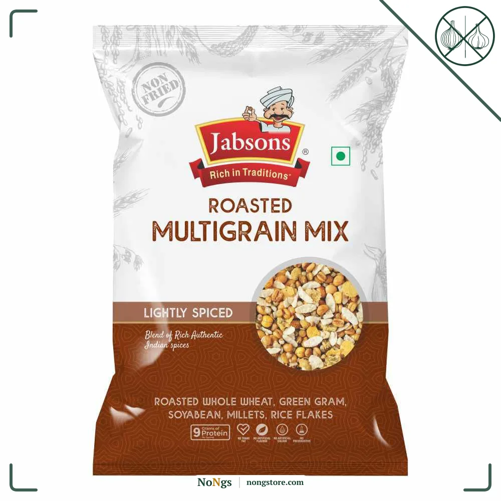 Jabsons Roasted Multigrain Mix 200g | Healthy Protein-Rich Snack | Roasted & Not Fried | Vegan, High Fiber | Mildly Spiced Namkeen