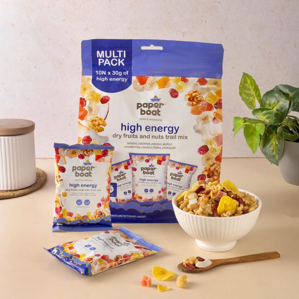 Paper Boat High Energy Dry Fruits & Nuts Trail Mix (Pack of 10)
