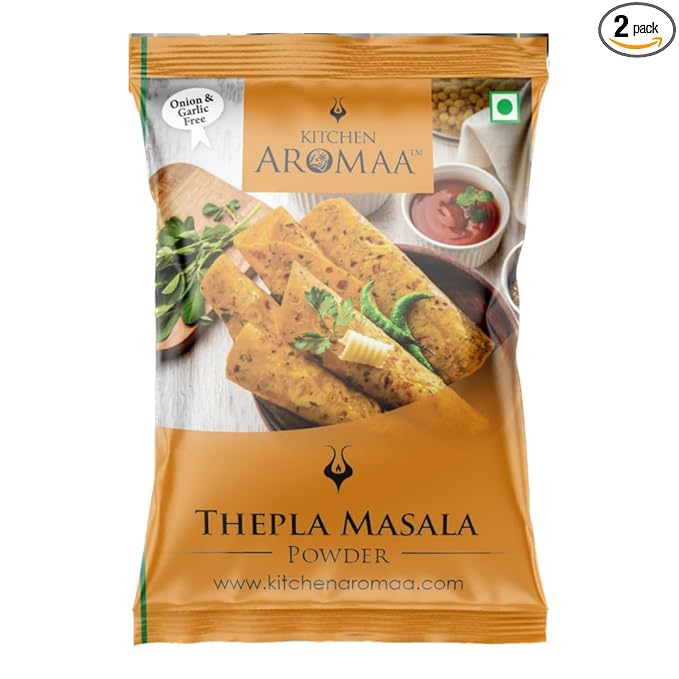 Kitchen Aromaa thepla masala, No Onion - No Garlic, Jain Special Masala, 200 gm (Pack of 2)