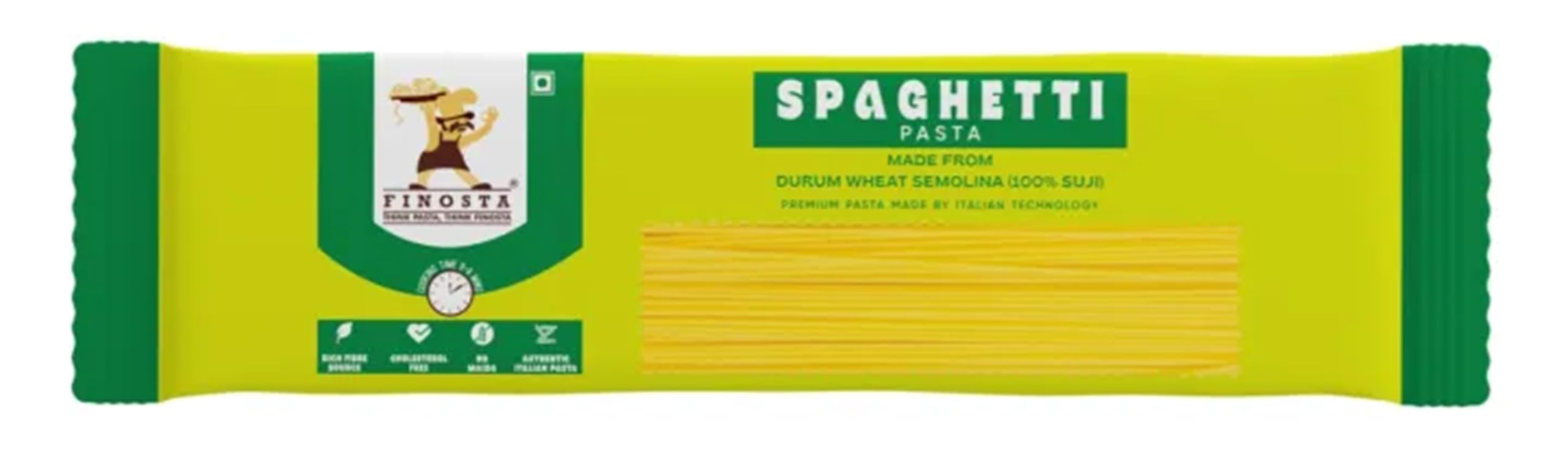 Finosta Premium Durum Wheat Macaroni Pasta - 500g*2 Packs | Non-Sticky | Healthy & Delicious | Easy to cook