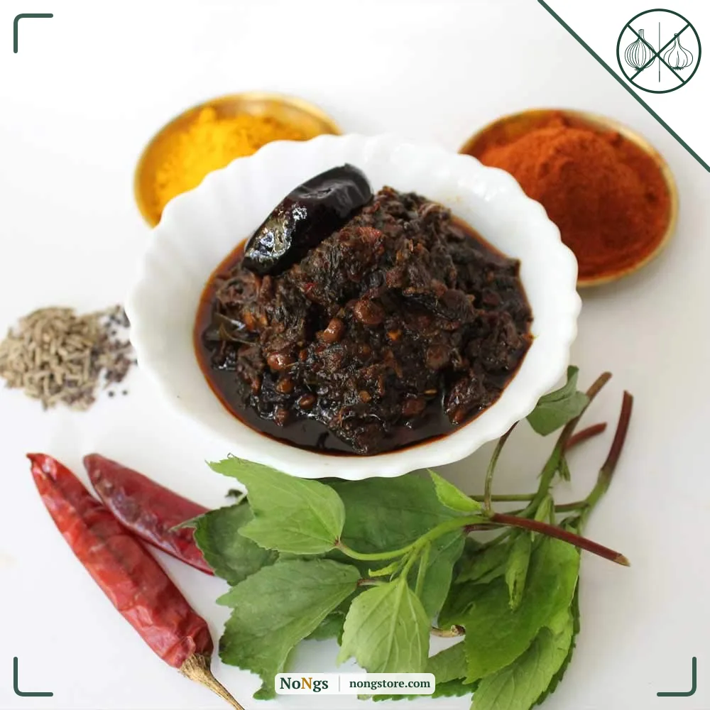Sitara Foods Jain Gongura Pickle Without Garlic Sorrel Leaves Aachar Without Garlic 500 Grams pack