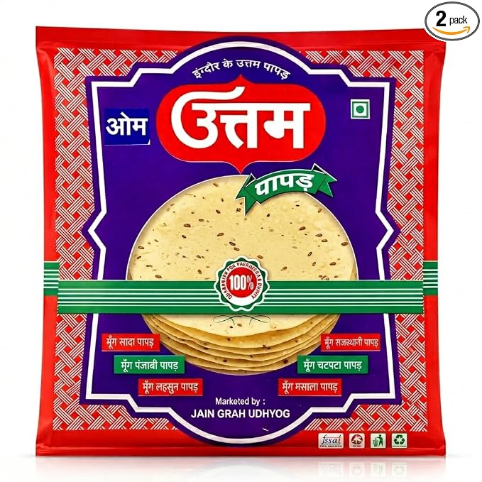 Om Uttam Moong Papad, 200gm