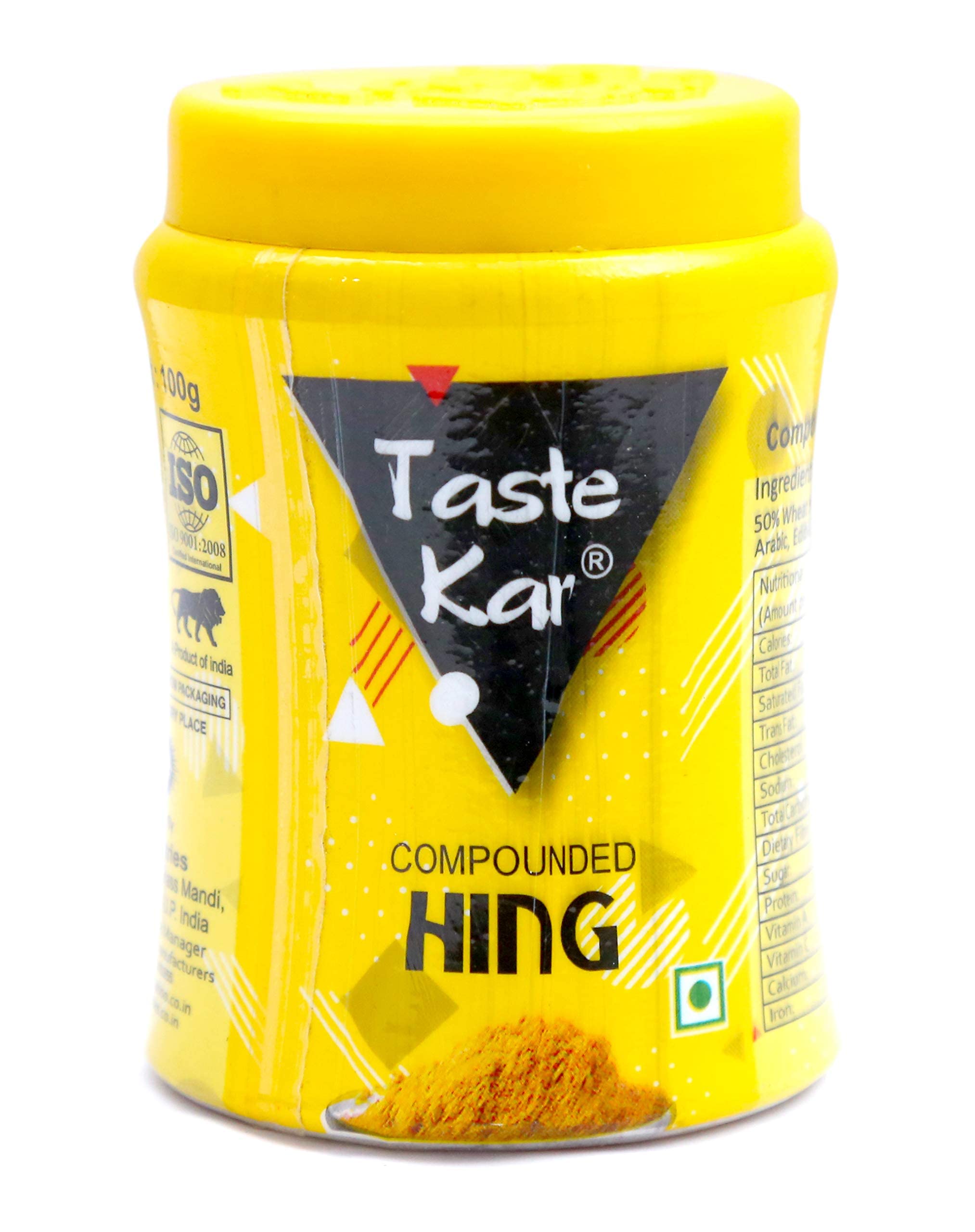TasteKar Compounded Asafoetida Powder Jar - 100 Gm Natural Strong Hing