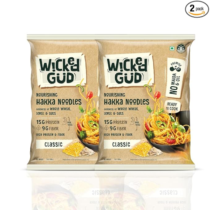 WickedGud Hakka Noodles (400gm x 2)