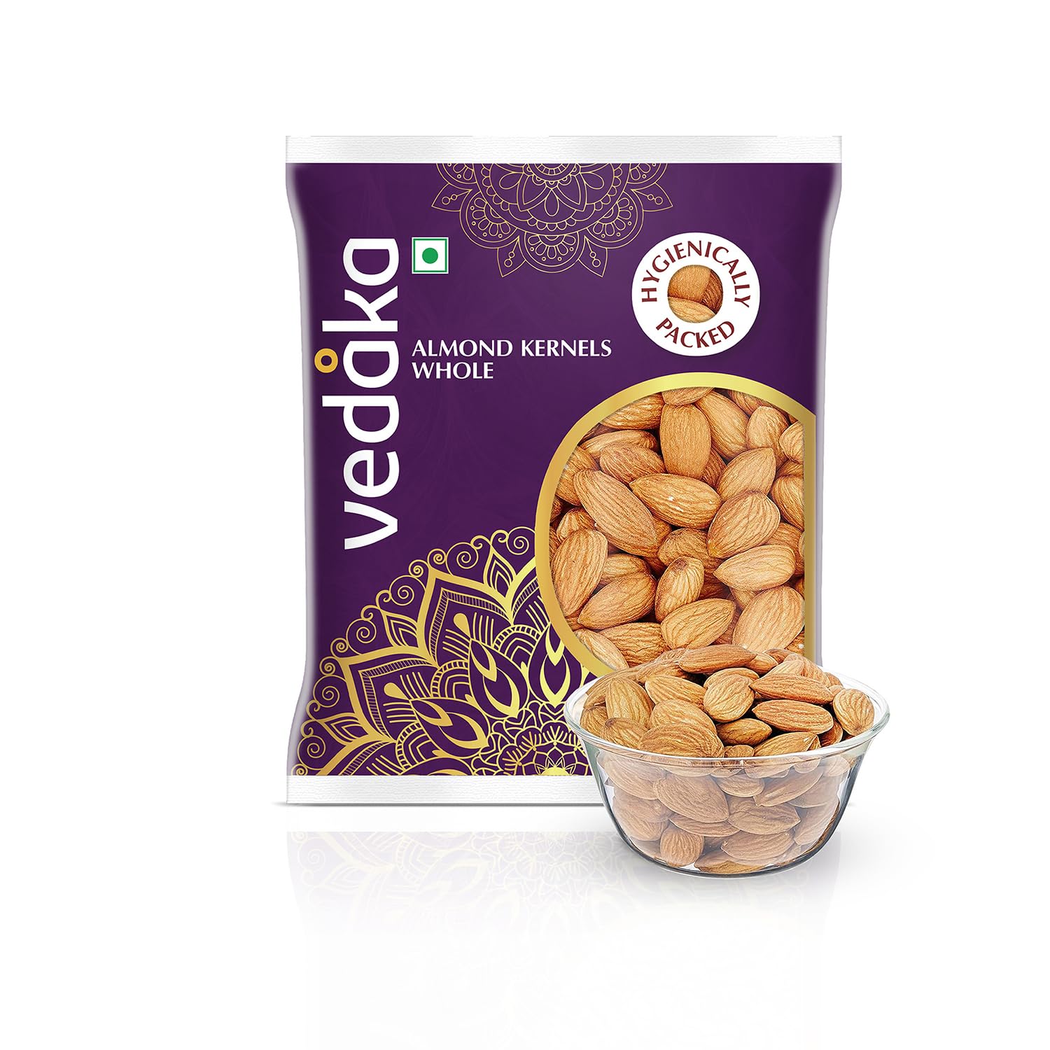 Amazon Brand - Vedaka California Almonds | 200 G | 100% Natural Badam | Dry Fruits Rich In Protein And Dietary Fiber | Nutty & Crunchy | No Additives, Preservatives Or Added Flavors | Healthy Snack