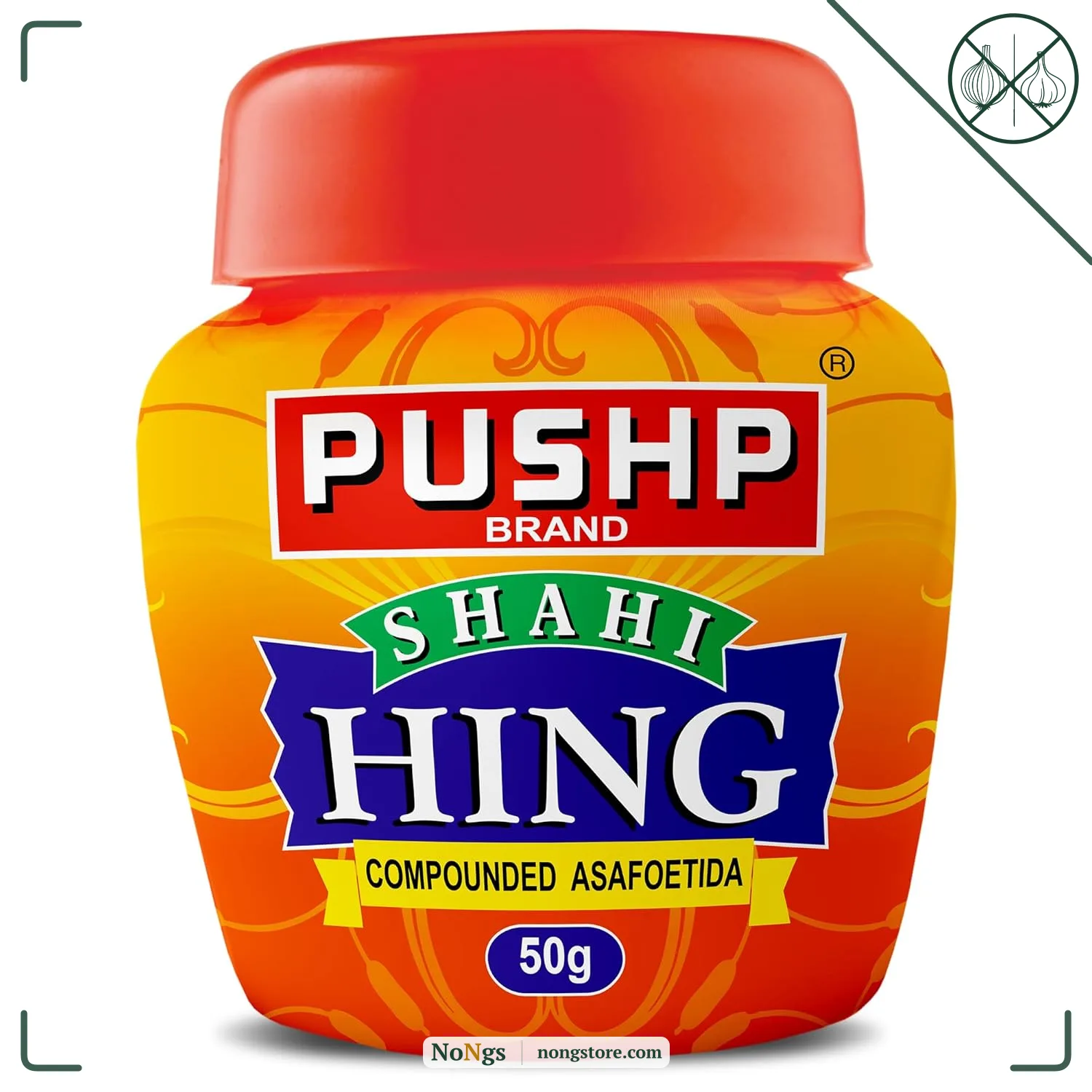Pushp Shahi Hing | 50g | Strongest Hing Powder | Asafoetida | Quality Blend | No Preservatives (Pack of 1)
