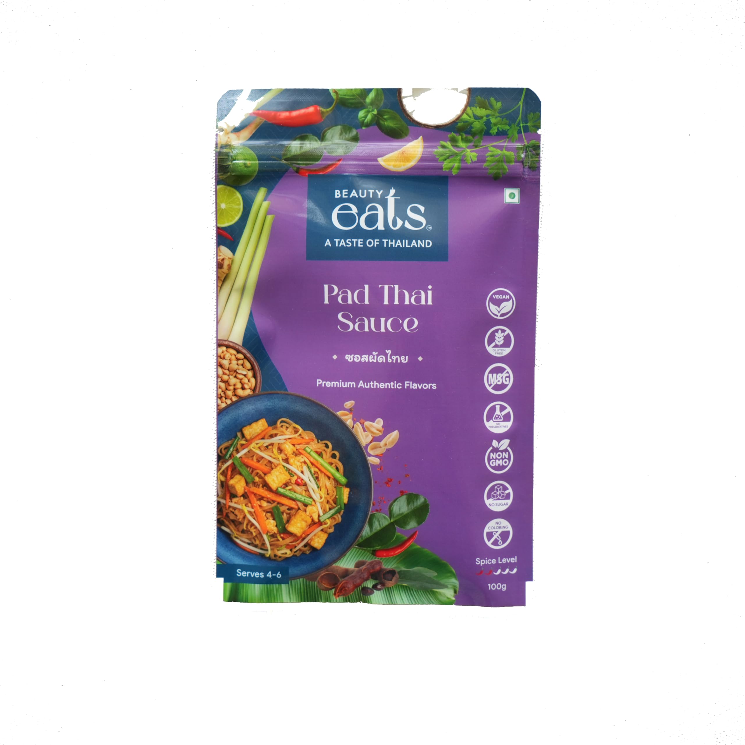 Beauty Eats Pad Thai Sauce| Traditional Thai Recipe| Ready To Use Stir Fry Sauce| No Onion&Garlic (100Gm)