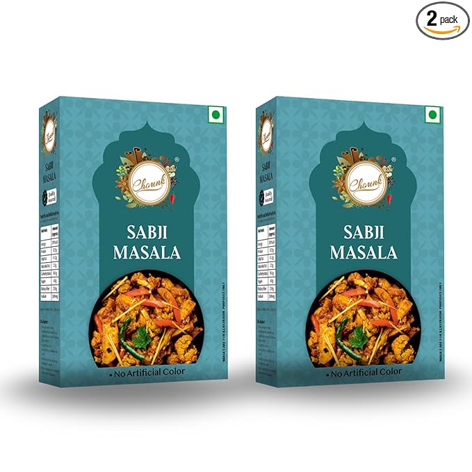 Chounk Sabji Masala -100G (Pack Of 2) | Make Home Recipe Like Restaurant | Blended Spices Mix | Healthy Delicious & Flavourful Cooking | No Artificial Flavours | No Preservatives | Ready Masala Powder