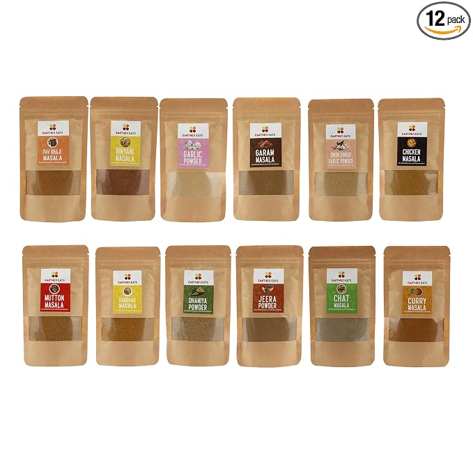 Earthen Eats Masala Combo | Pack of 12 | Fresh & Pure (Refill)
