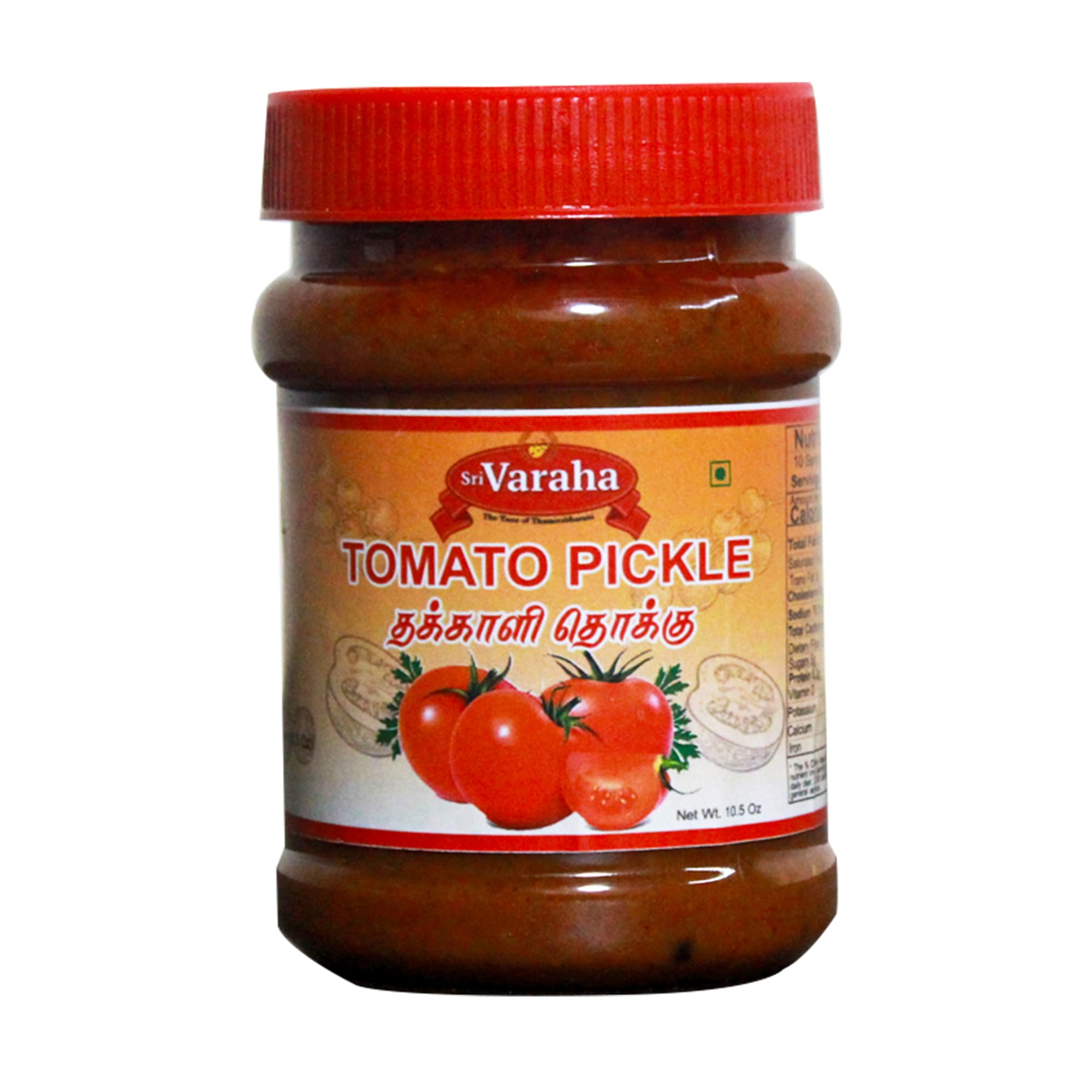 Sri Varaha Foods Tomato Thokku 300g | Thakkali Thokku | Traditional South Indian Tomato Pickle | No Onion No Garlic | Homemade Style Ready to Eat