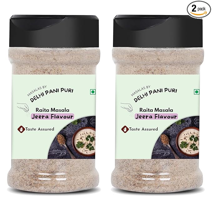 Raita Masala | Jeera Flavour Pack of 2| 100% organic No Chemicals | Fresh Heeng Jeera Punch | Perfect Seasoning for Buttermilk, Plain Curd, Boondi Raita & Vegetable Raita 180g