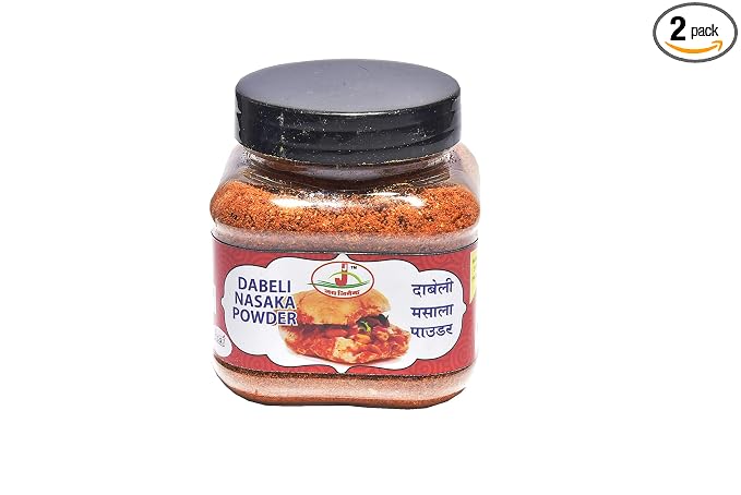 Jai Jinendra Spices & Masale Dabeli Masala ,Anjar-Kutchh (Double Roti Masala) 100 gm Jar Packing of 2
