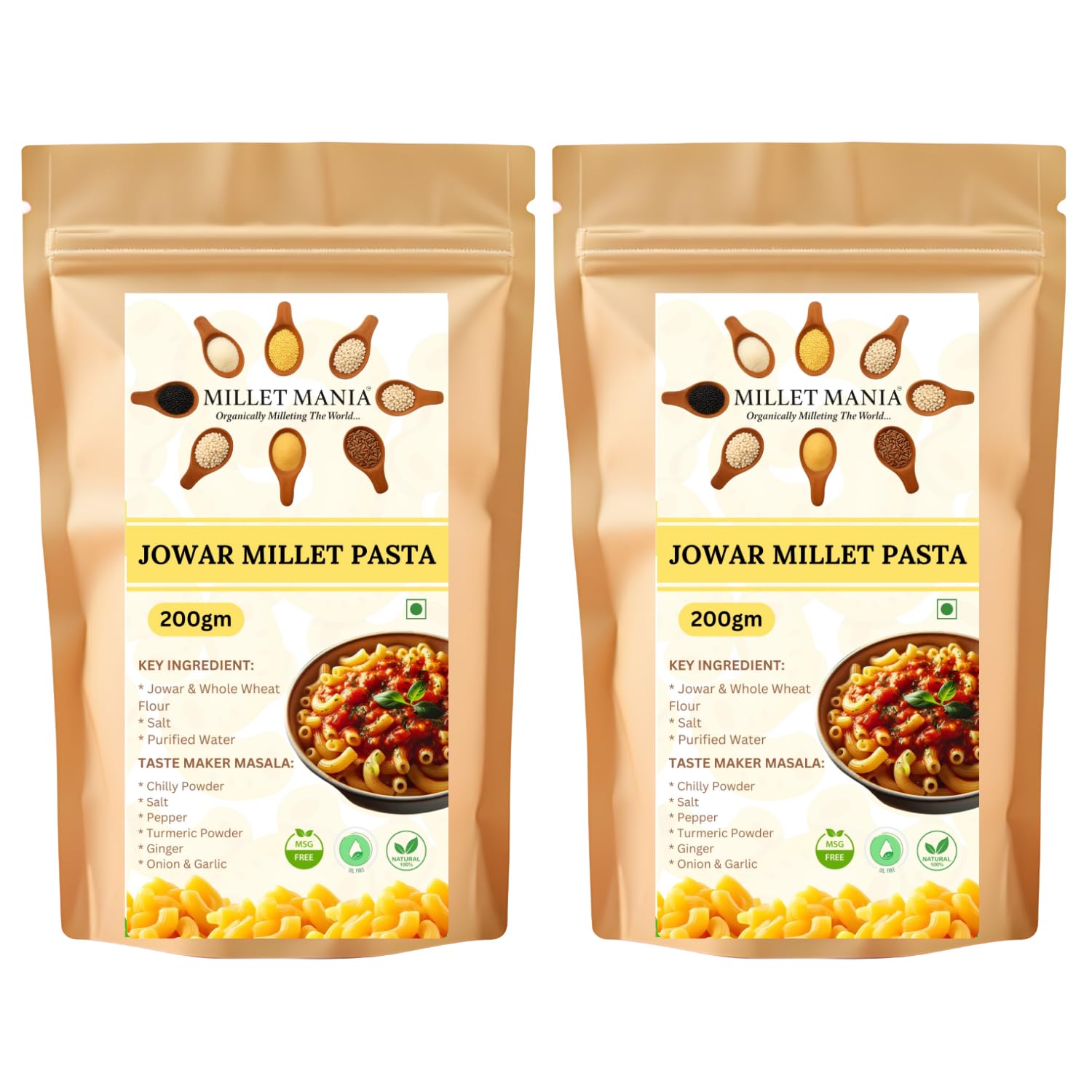 Millet Mania Jowar Pasta | Ready To Eat | Delicious And Healthy | With Vitamins And Iron (2)
