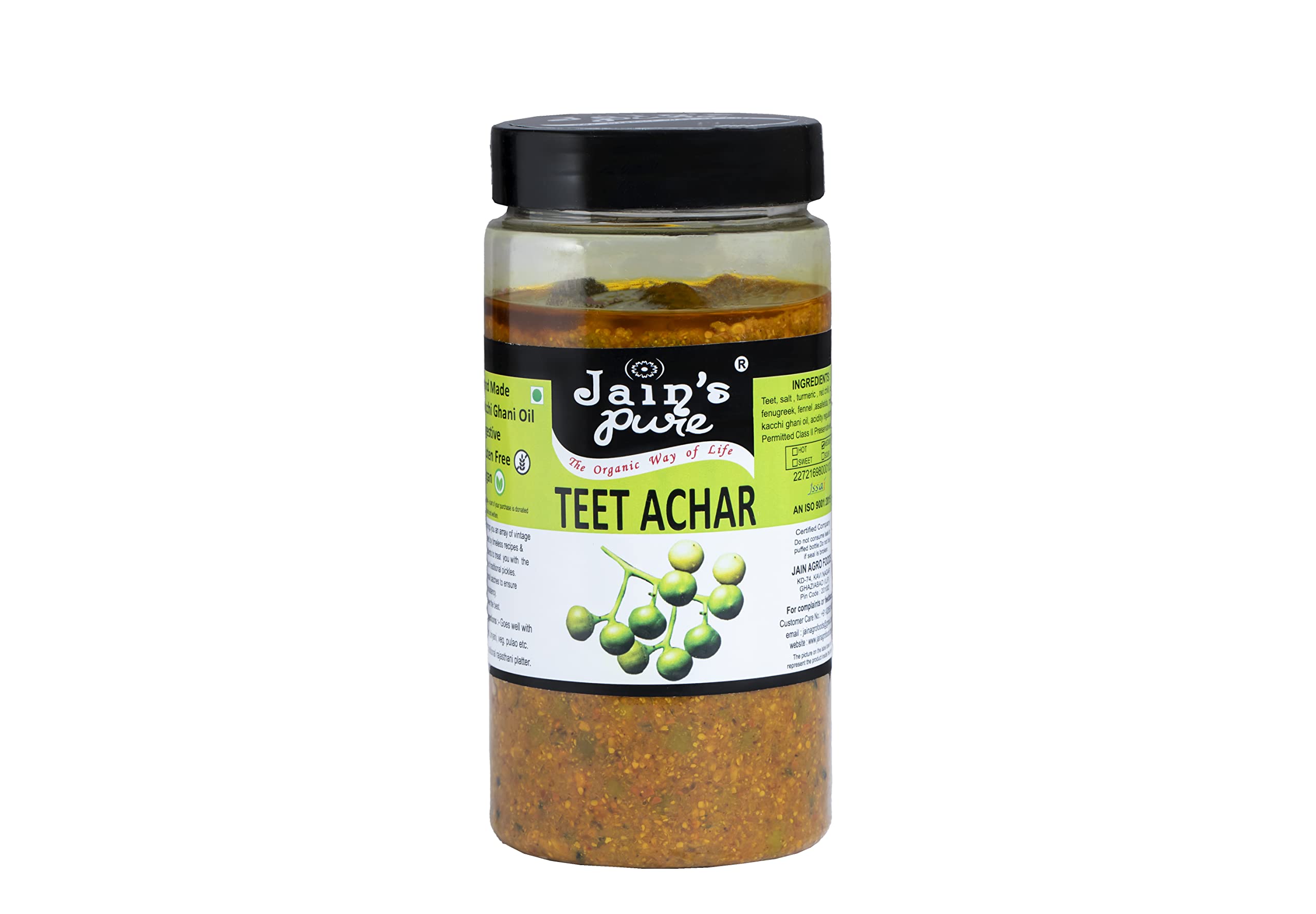JAIN'S PURE TEET / DELA ACHAR, 400 GM