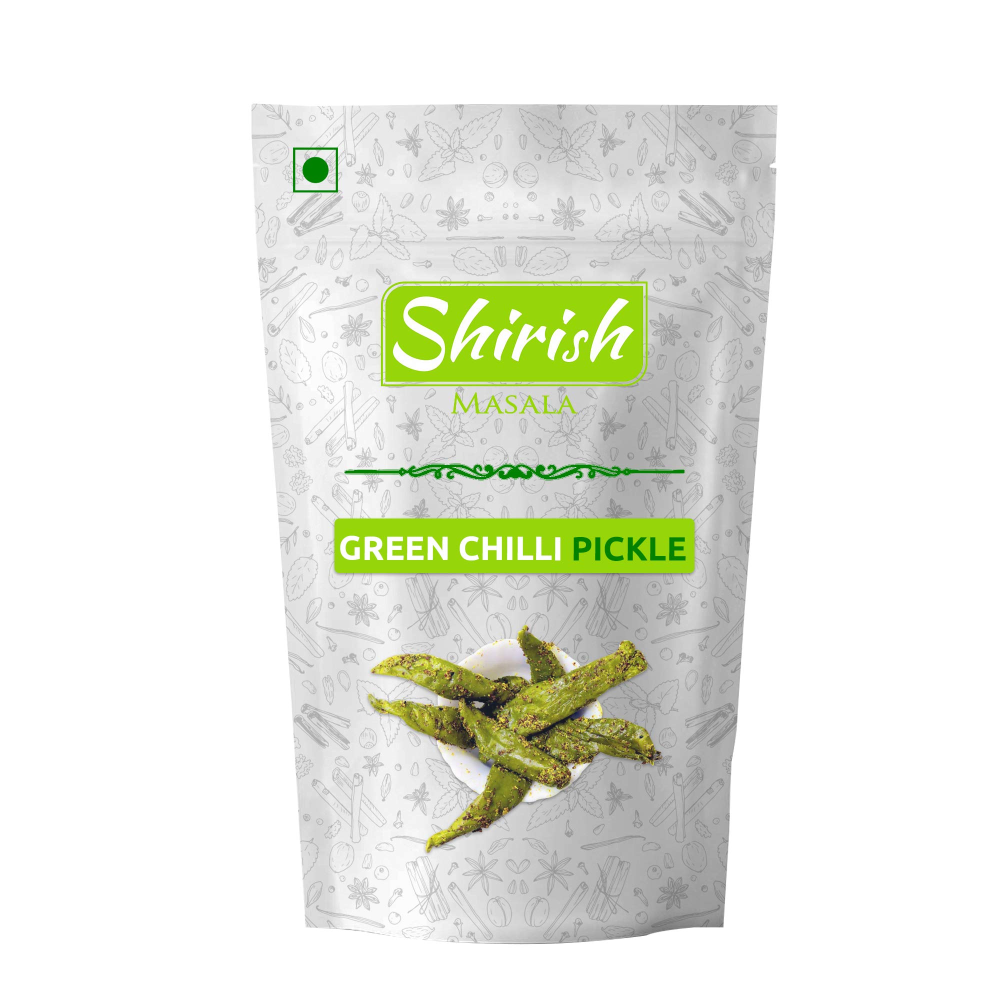 Shirish Masala Green Chilli Pickle 200g |Ghar Ka Achar |Rajasthani Homemade Athana Mirchi |No Preservatives |No oil