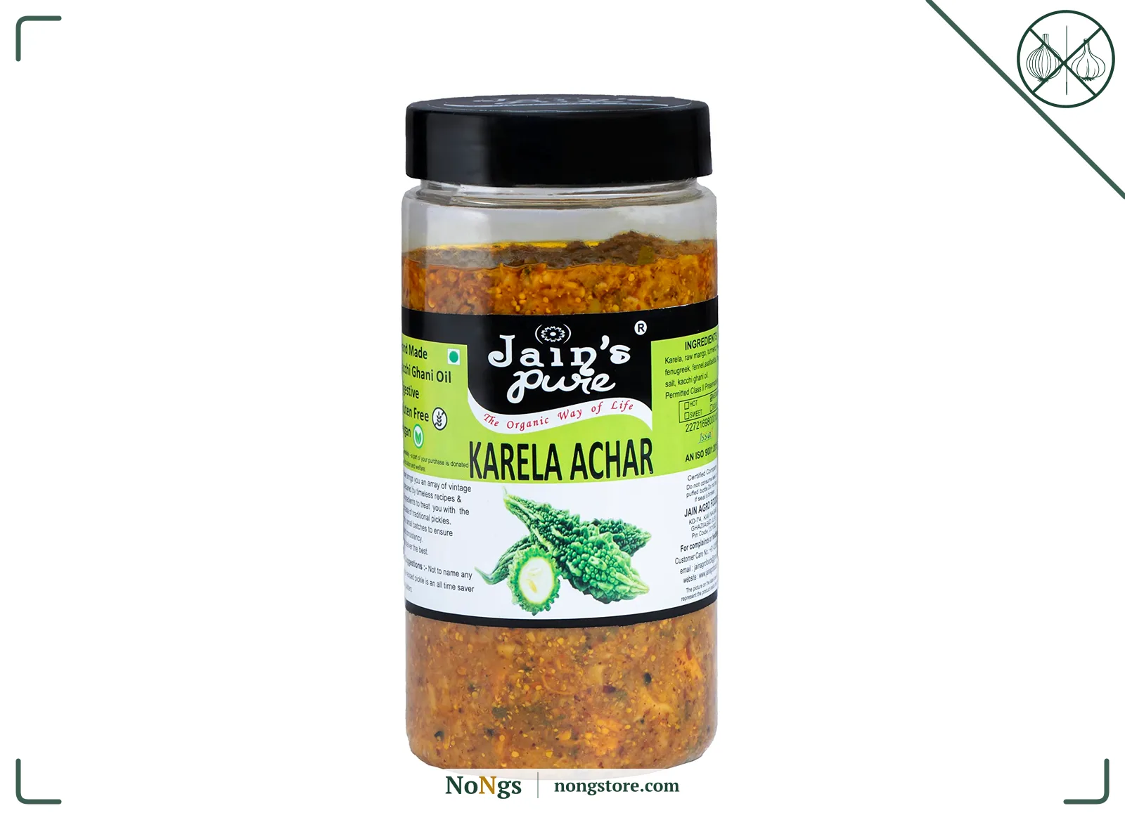 JAIN'S PURE KARELA ACHAR, 400 GM