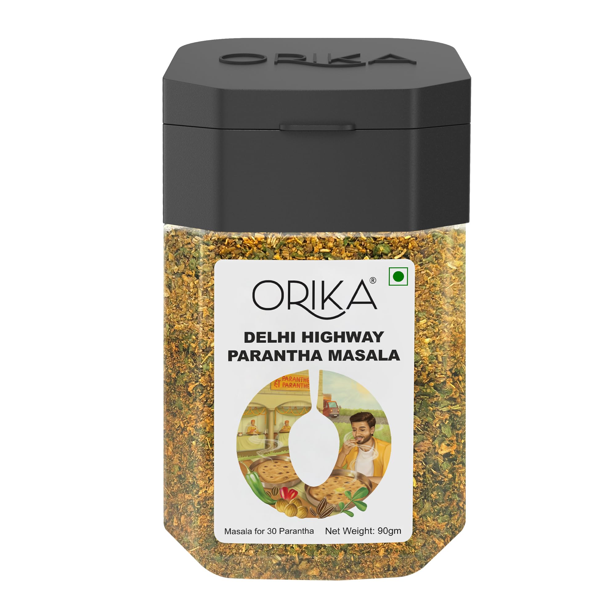 Orika Delhi Highway Parantha Masala, 90 G | Authentic North Indian Spice Blend for Paranthas | No Artificial Colour and Additives