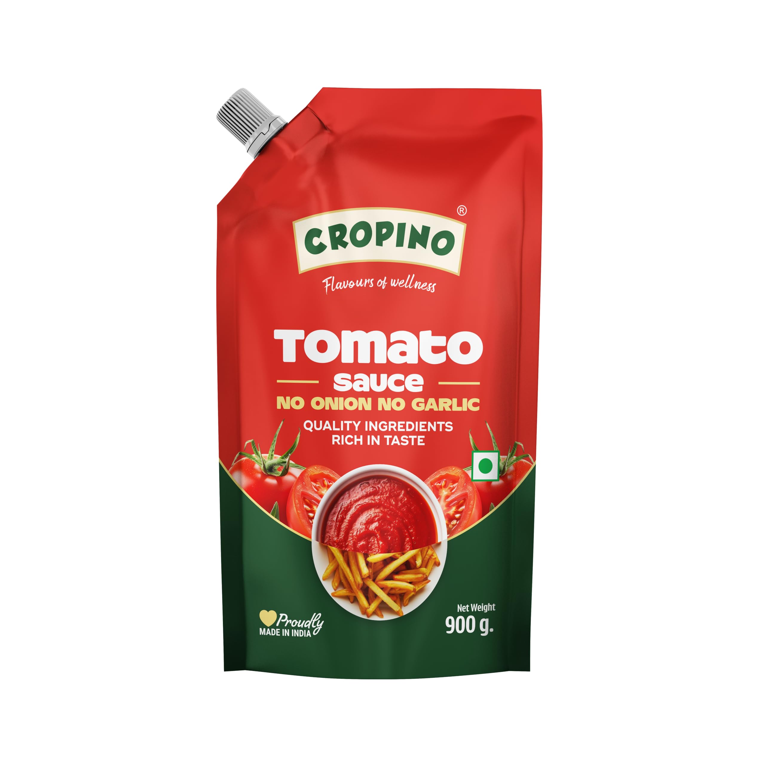 Cropino Tomato Sauce | Ketchup No Onion No Garlic 900 G