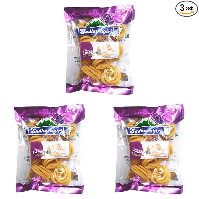 Sadhuragiri Cashew Murukku (120g x Pack of 3)