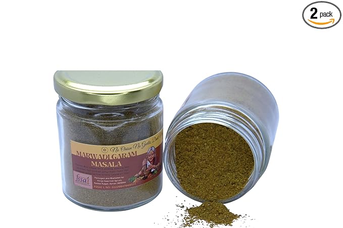 KING's Gourmet Spices Marwadi Garam Masala Powdered | No onion No garlic| Jain Spices Mix| Made up of 18 Spices| Home made| Zero preservative | 100% Natural