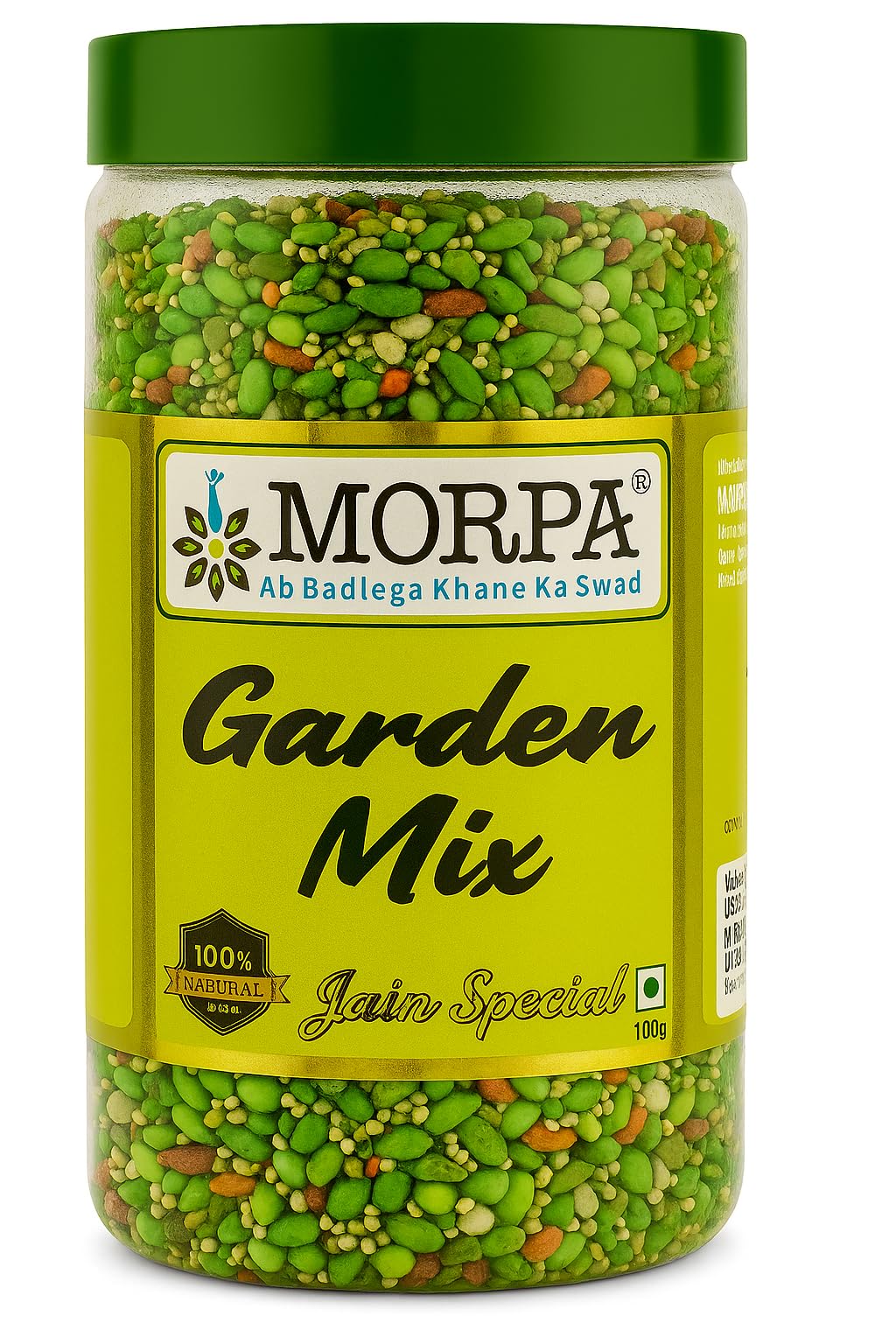 Morpa Garden Mix Mouth Freshener, Refreshing Herbal Mukhwas, Sweet & Tangy Digestive After-Meal Treat, 100% Veg Jain Special, Natural Breath Freshener, 200g Reusable Jar Pack