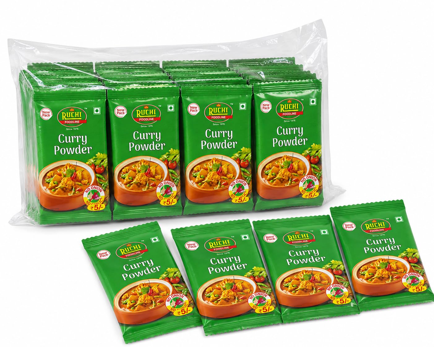 RUCHI Curry Powder Liner Authentic Indian Spice Blend 50 GM Elevate Your Dishes with Rich Flavors | 100% PURE NO ONION & GARLIC FORMULA