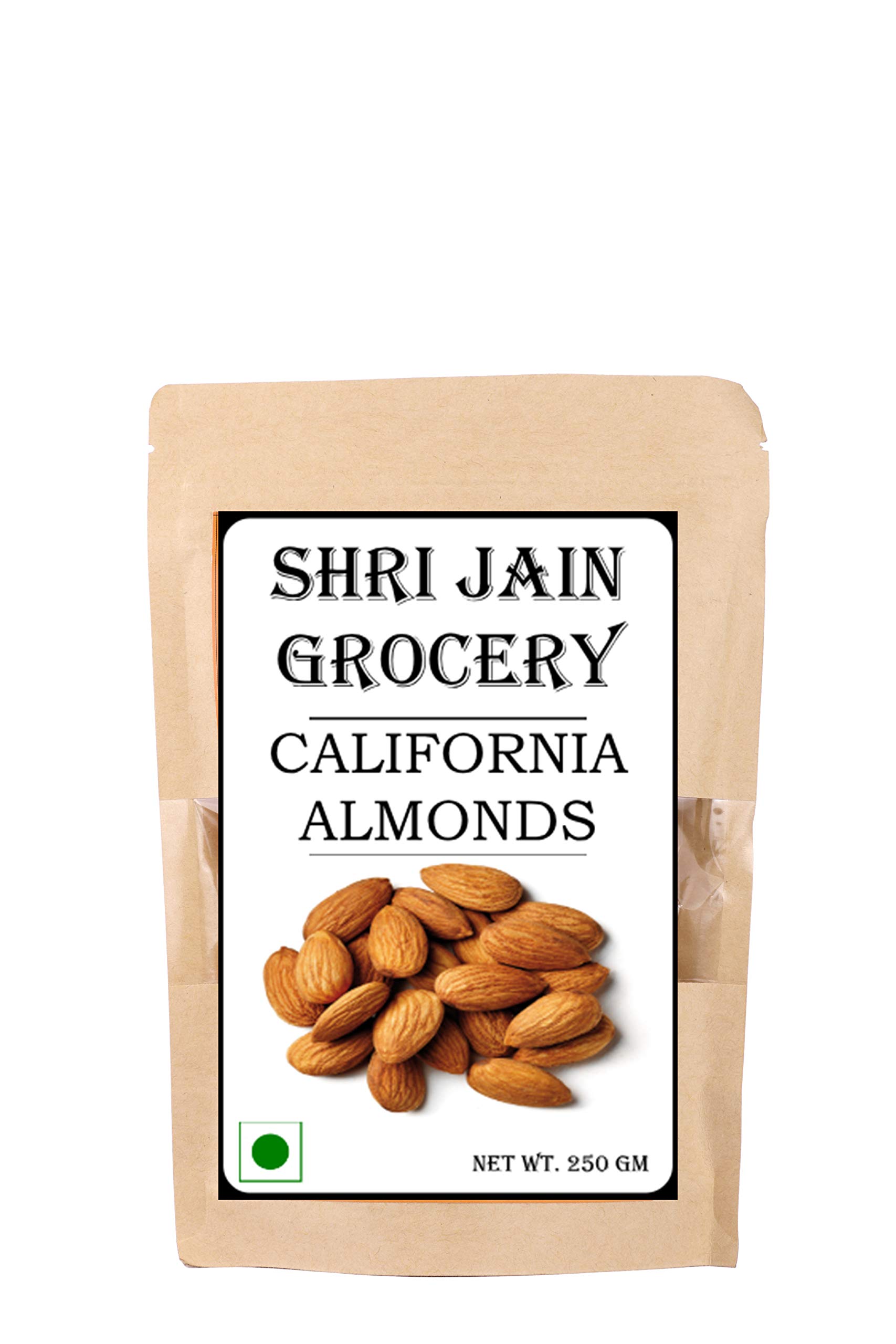 SHRI JAIN GROCERY California Almonds (250 gm)