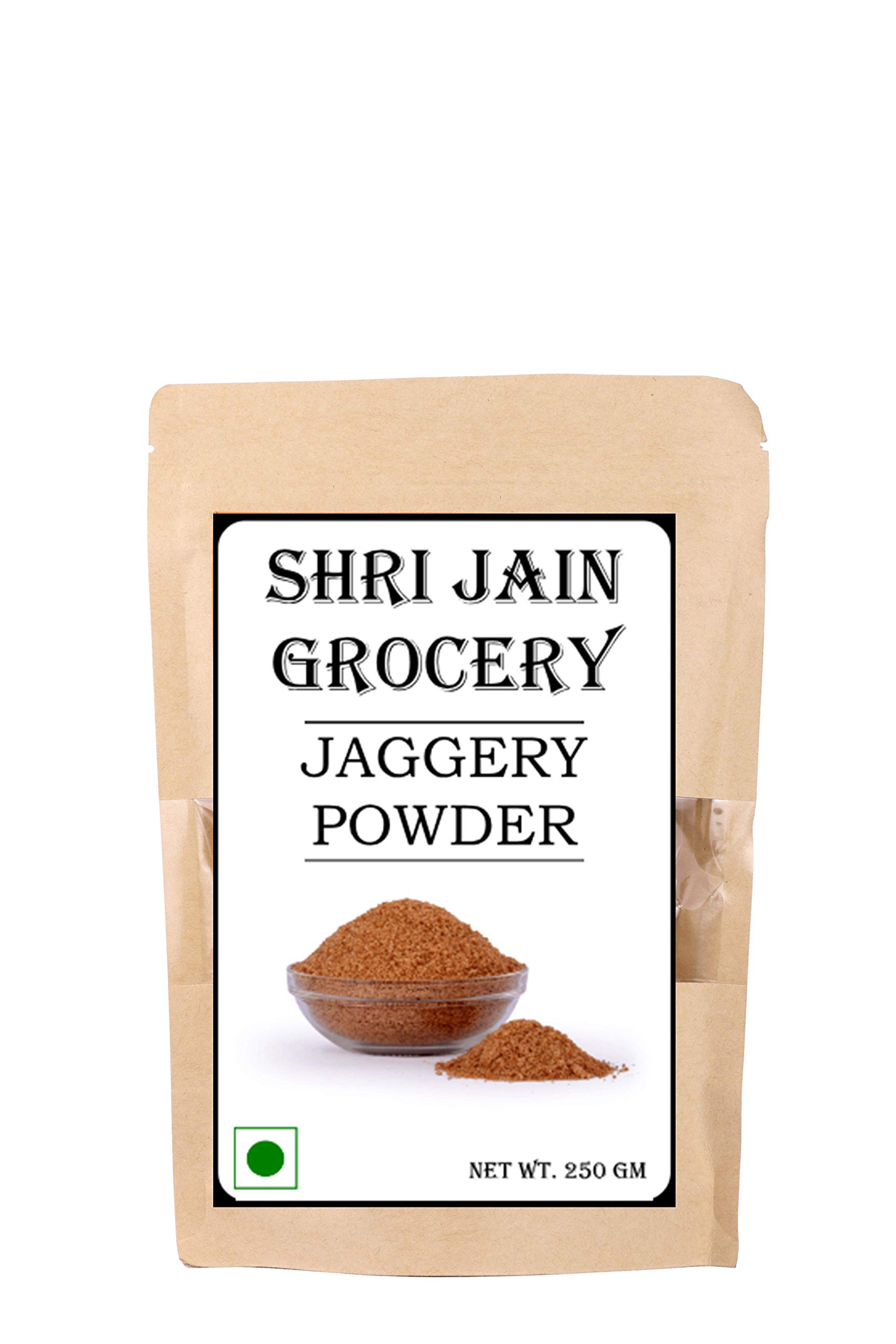 Shri Jain Grocery Jaggery Powder / Organically Processed Pure Country Sugar/ Naatu Sakkarai (250)