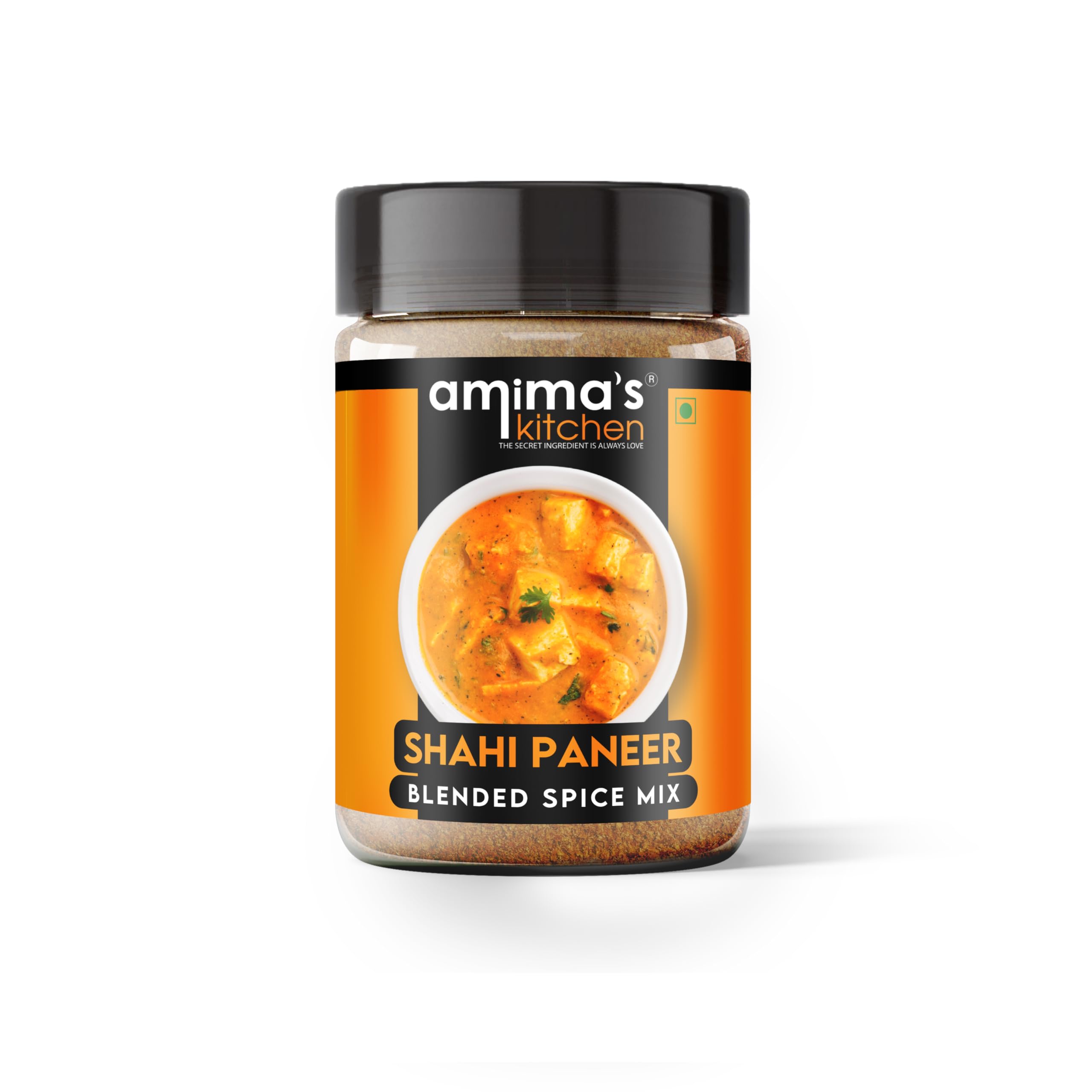 Amima's Kitchen Shahi Paneer Jain Spice Mix (No Onion No Garlic) – 100 Grams | Blended Spice Mix | For Healthy and Delicious Cooking | No Synthetic Flavour & Color | Ready Masala Powder