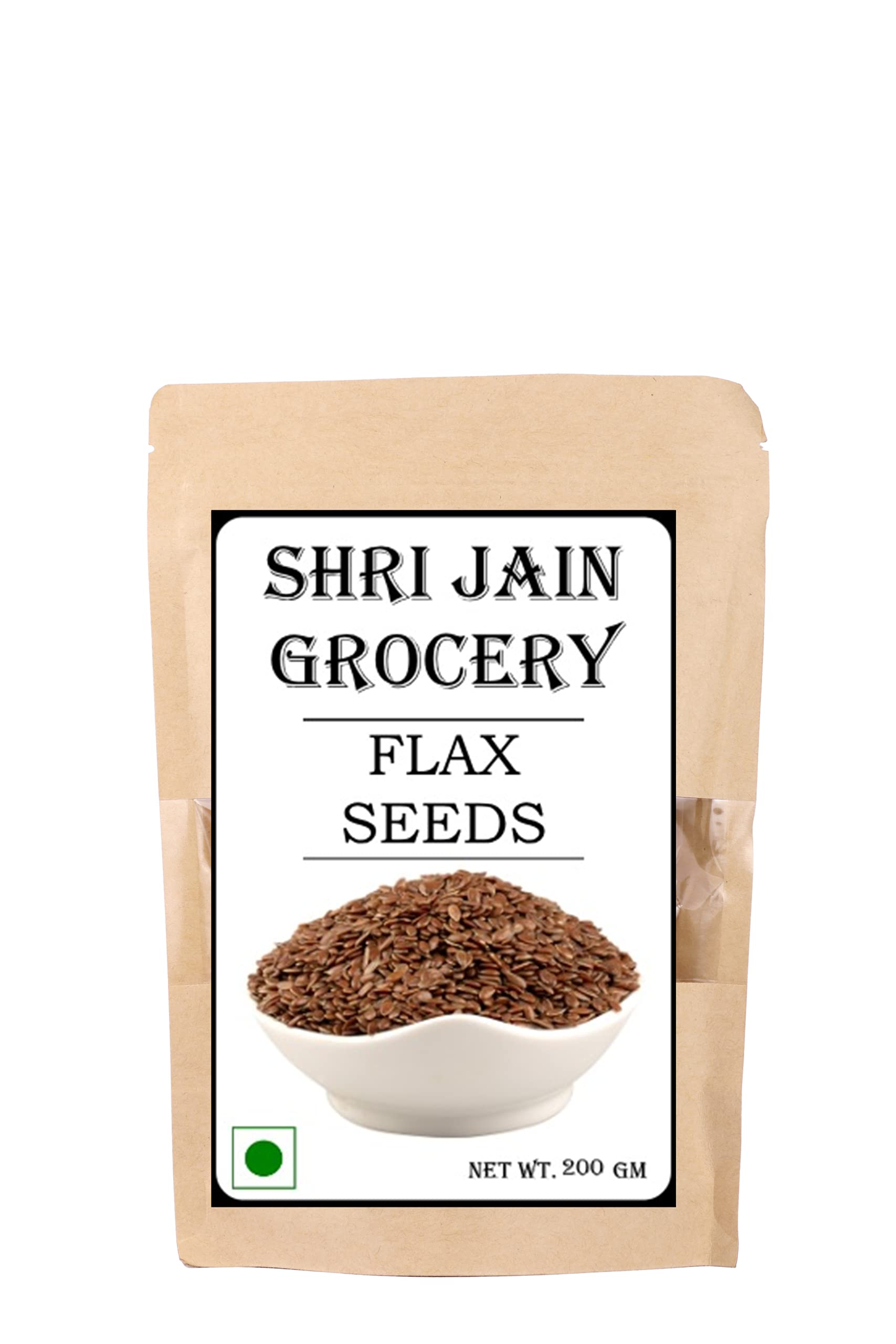 SHRI JAIN GROCERY Healthy Raw flax seeds (200 gm)