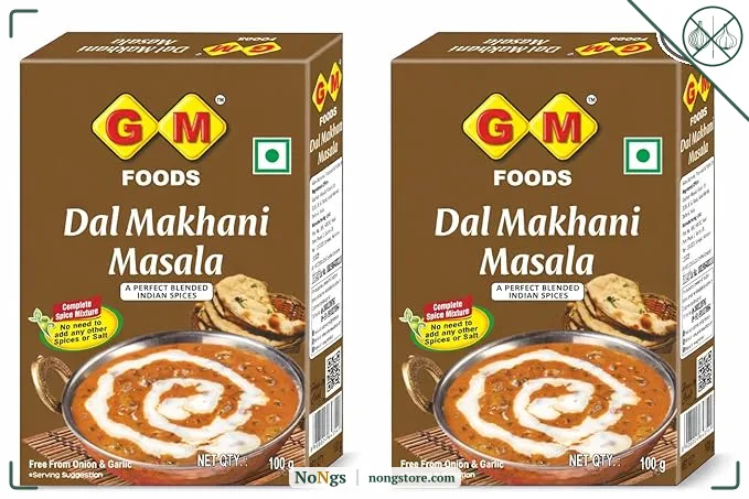 GM Foods Dal Makhani Masala 100g (Pack of 2) | Authentic Indian Style Spice Mix | Rich & Creamy Flavour | No Onion & Garlic | Easy to Cook | Ready to Use Masala for Restaurant-Style Dal at Home