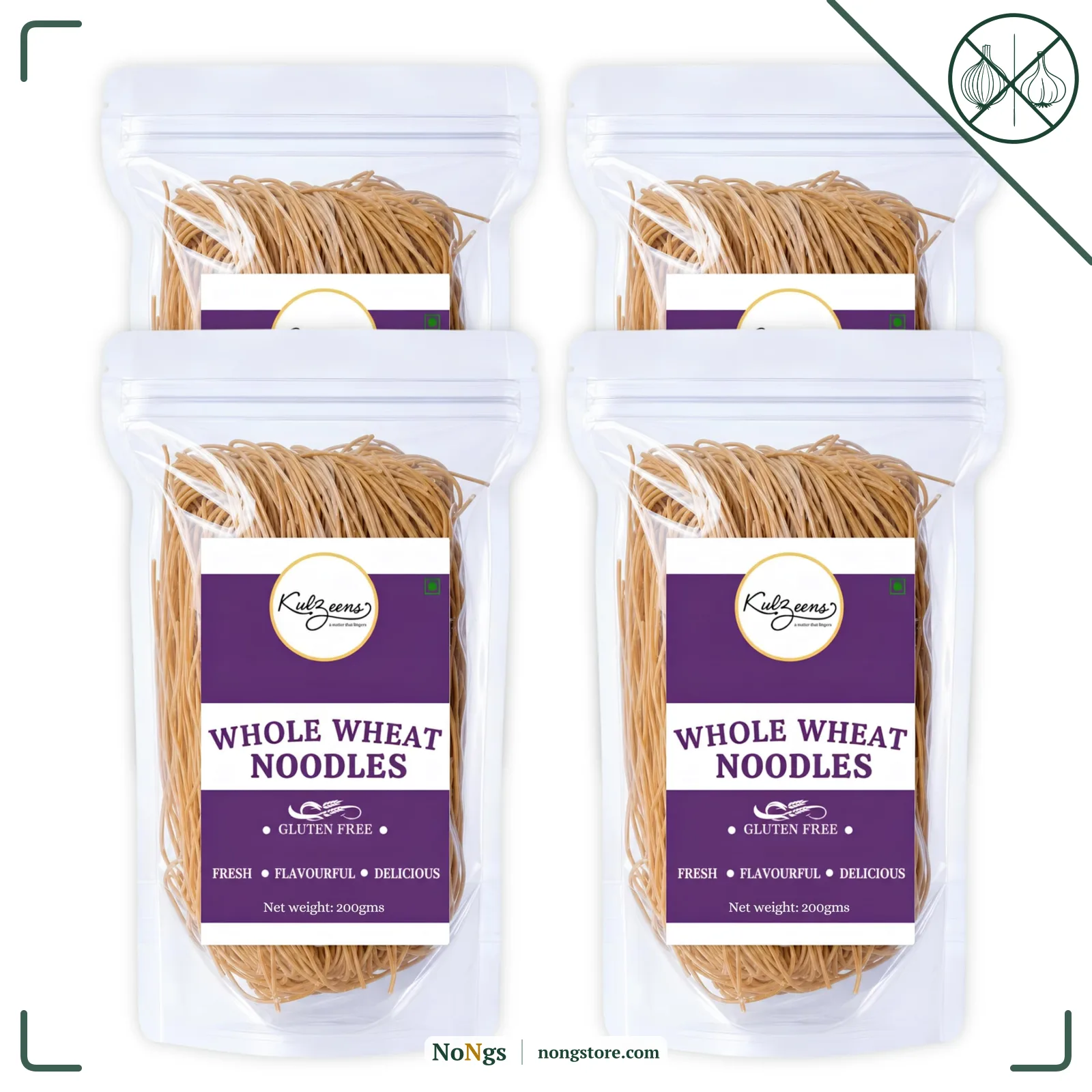 Millet Me by Kuizeens Whole Wheat Noodle - 220G (Pack of 4)|Protein & Fiber-Rich | Gluten-Free Delight | Easy-to-Make |No Preservatives |Vegan & Wholesome |Jain | No Onion & Garlic
