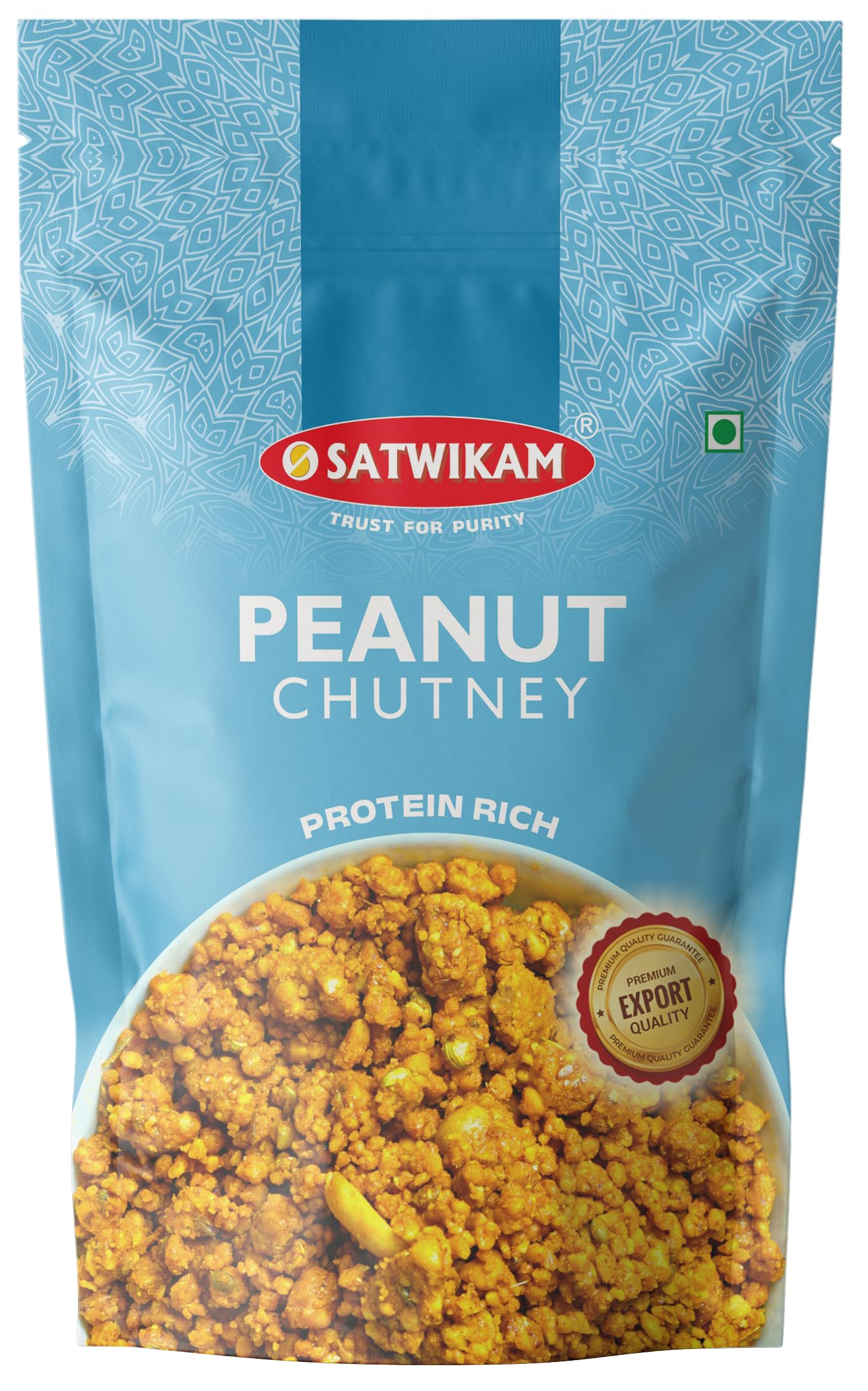 SATWIKAM Peanut Chutney-No onion no garlic (200gmsX1pack), Shelf life=6M