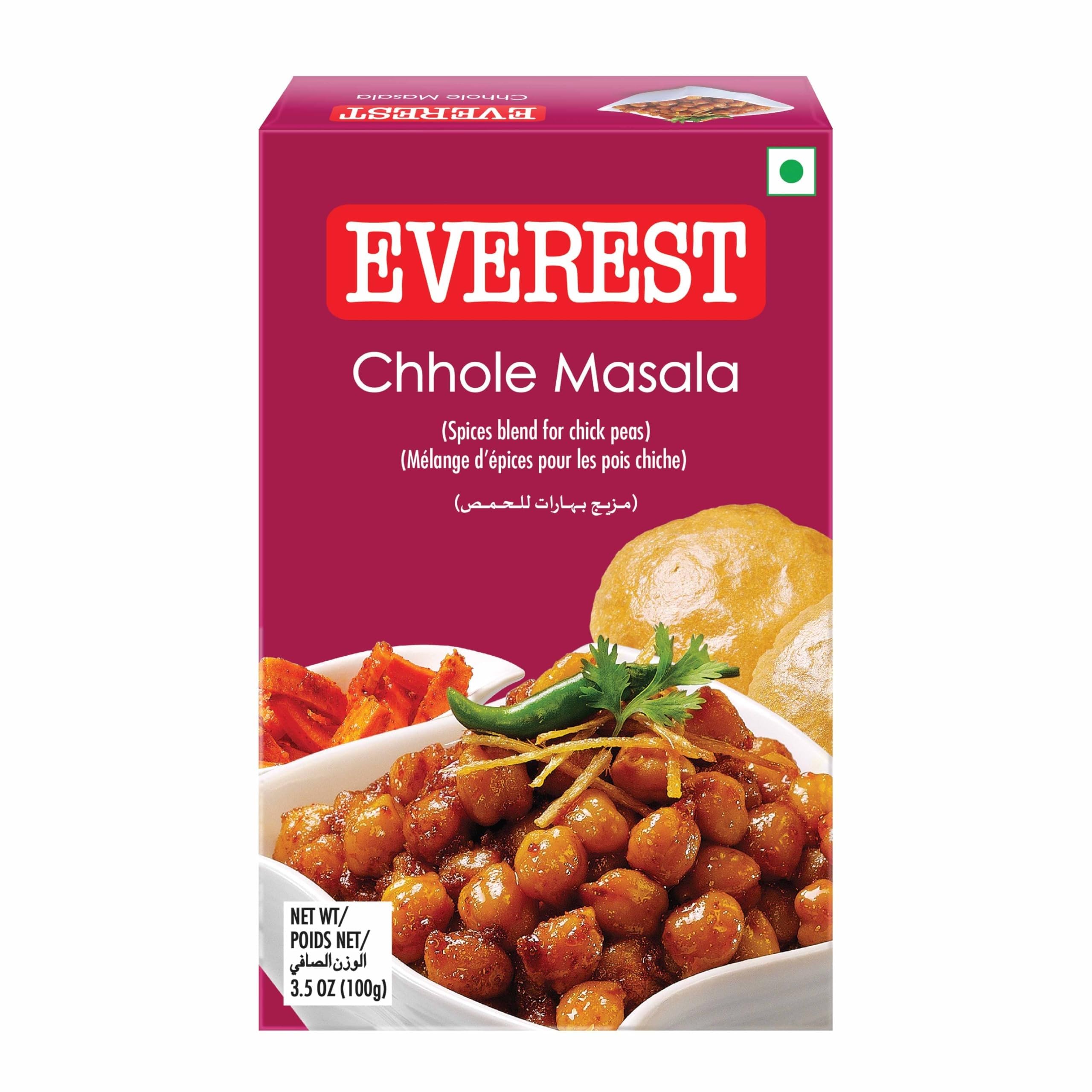 Everest Chhole Masala – 100g | Exquisite 24-Spice Blend for Authentic, Flavourful Punjabi Chole | Balanced Chole Masala Powder for Chickpea Curries