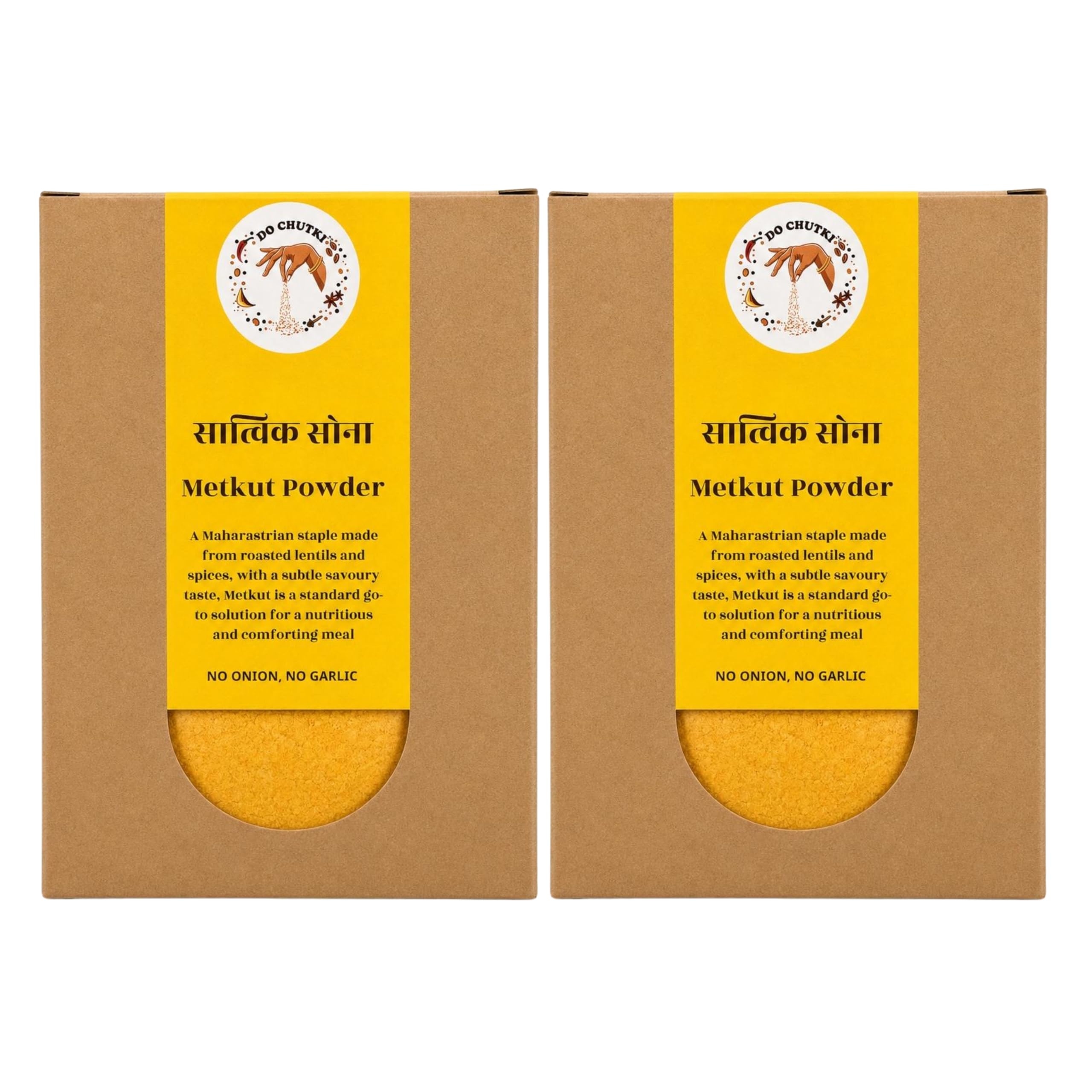Do Chutki Metkut Powder 100g (Pack of 2) - Traditional Maharashtrian Metkut | for Idli, Dosa and Ghee Rice | No Onion, No Garlic | No Preservatives