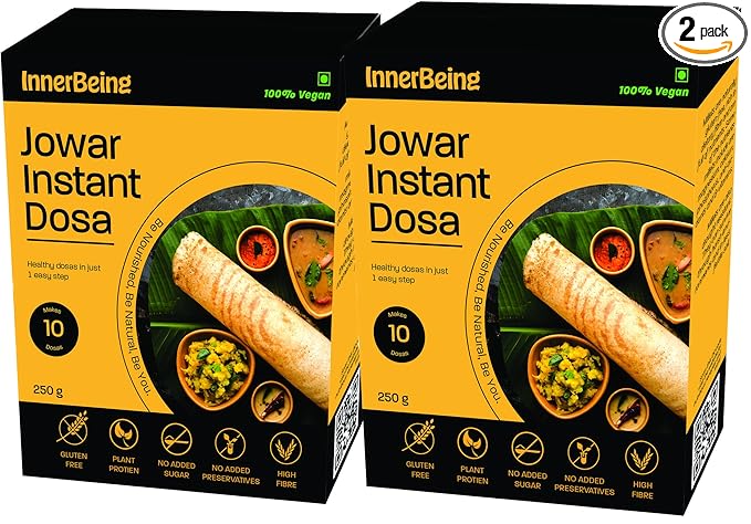 InnerBeing | Instant Jowar Dosa Mix | Pack of 2 | Each 250 g