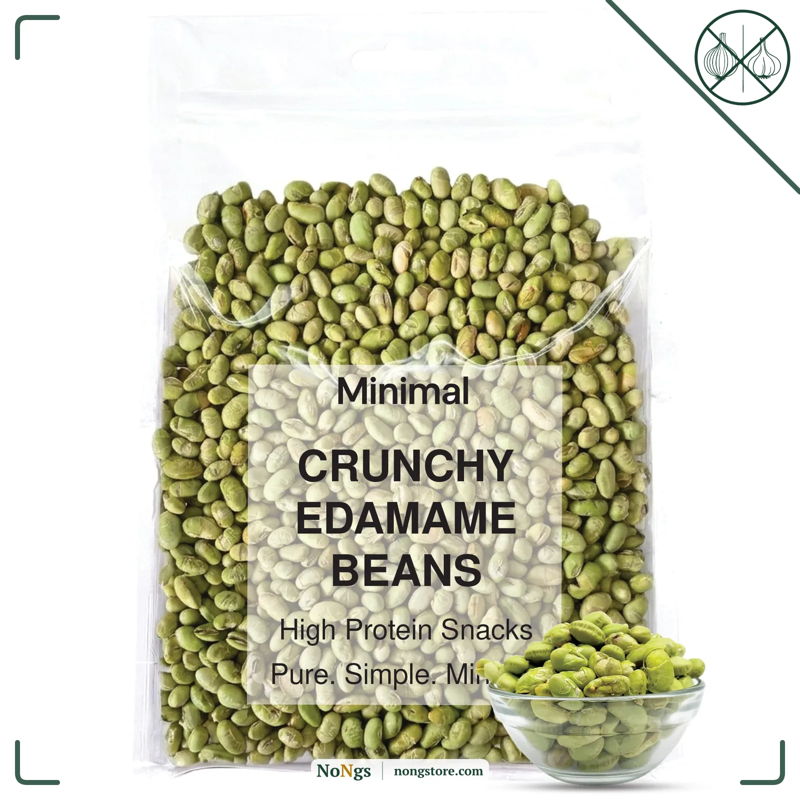 Minimal Roasted Edamame Beans-400g High Protein Healthy Snack | Crunchy | Vegan | Gluten-Free | No Preservatives
