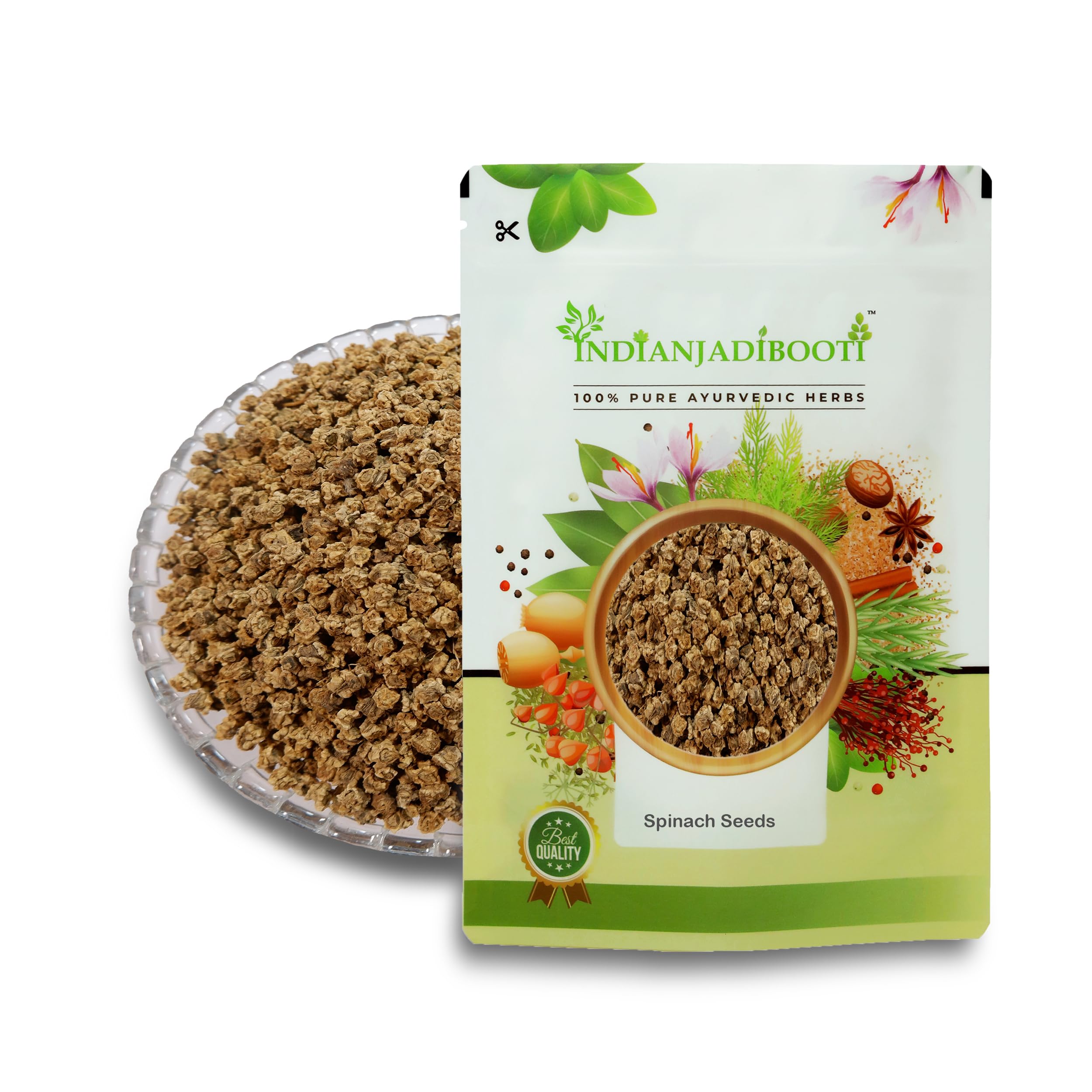 IndianJadiBooti Edible Spinach Seeds, 250 Grams Pack
