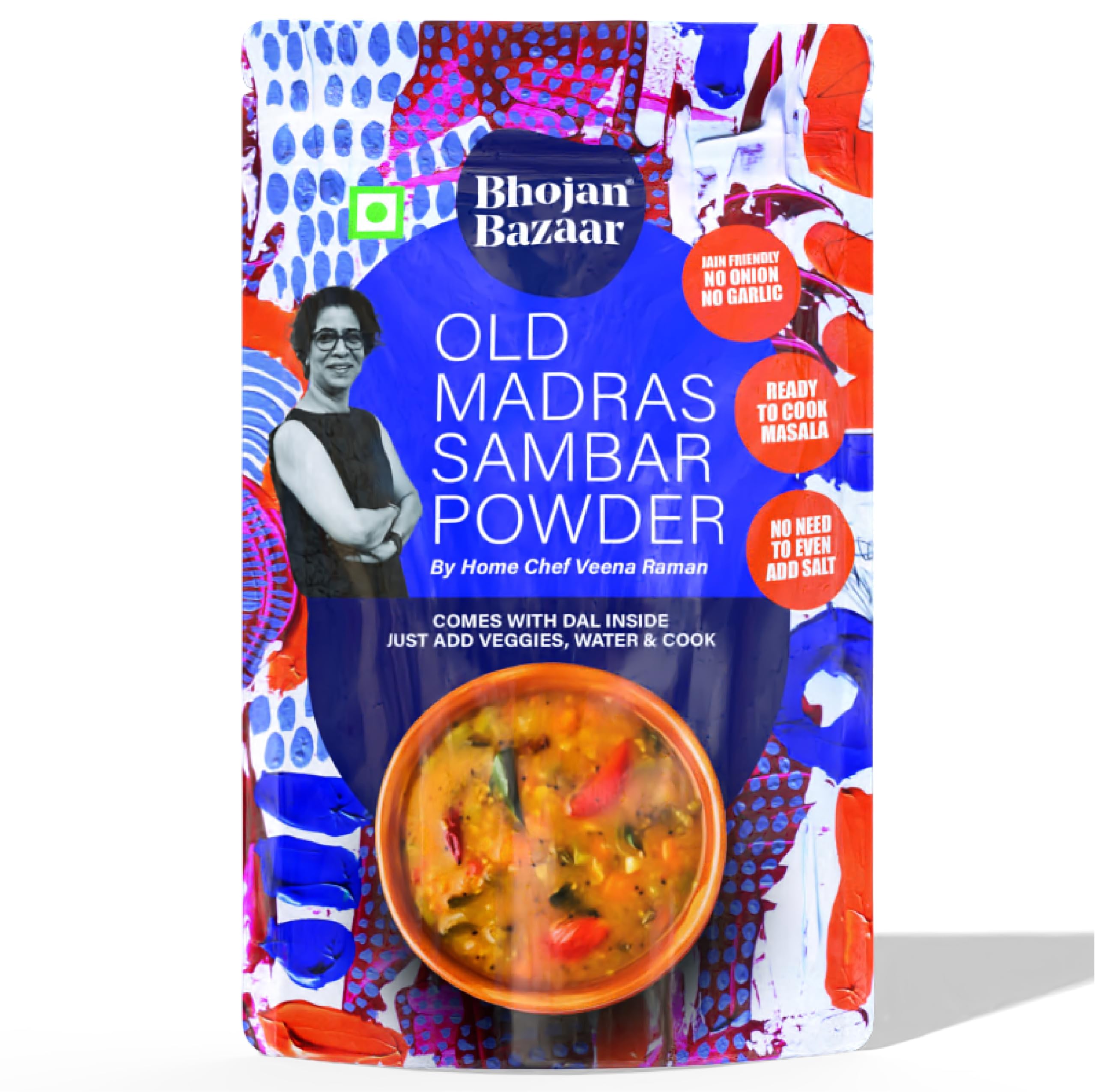 Bhojan Bazaar Pineapple Rasam Powder With Sundried Chunks 75 g | No Onion No Garlic Ready To Cook in 10 min | Serves 4 | Sweet & Tangy South Indian Rasam | Free From Preservatives & Flavours